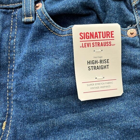 Womens Levi's Heritage High Rise Straight Jean Pants - Picture 3 of 10